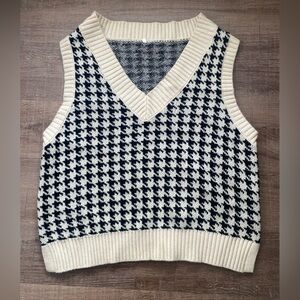 Oversized sweater vest